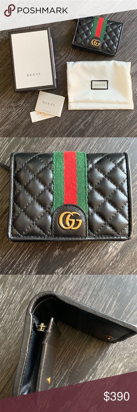 gucci leather card case wallet review|gucci wallet with coin pouch.